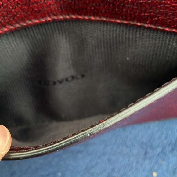 NWOT Coach Parker 18 Mini Metallic Leather Convertible Bag - Picture 13 of 14